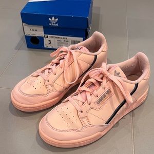 Adidas pink Continental 80 - sz 3 youth